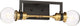 Intention - 2 Light Vanity - Warm Brass and Black Finish