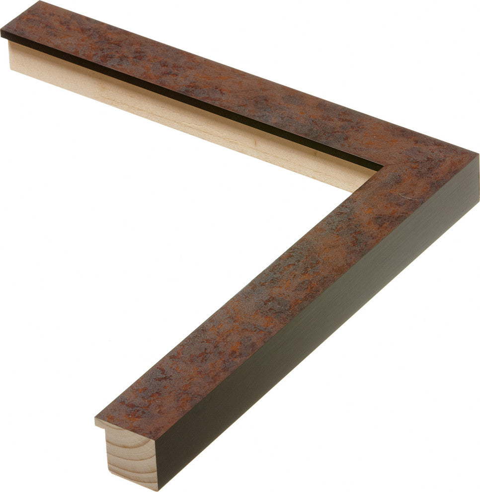 Burnt Brown Picture Frame, 1-1/2", Easle Back, Modern, 8 x 10