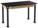 NPS Signature Science Lab Table, Black, 24 x 48, Phenolic Top