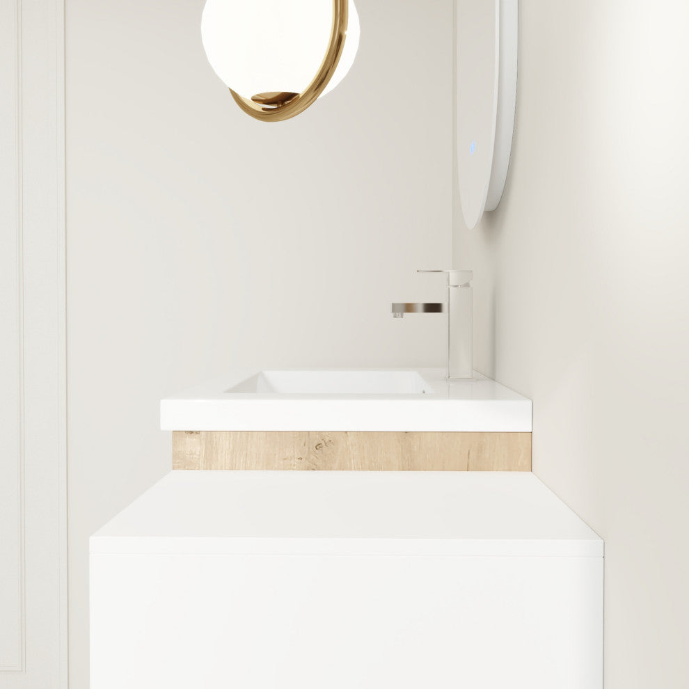 BNK Wall-Mounted Bathroom Cabinet Set with Soft-Close Doors, Imitative Oak, 36inch