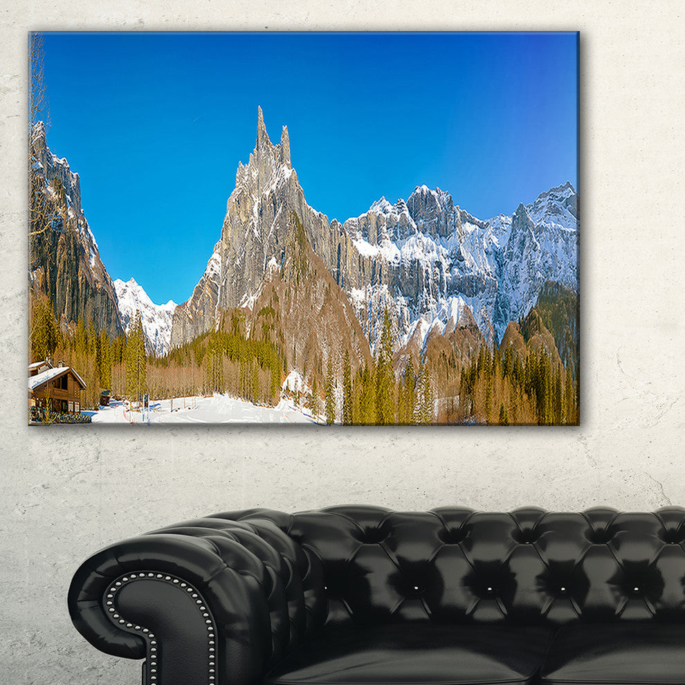 "Sixt Fer a Cheval Panoramic View" Canvas Print