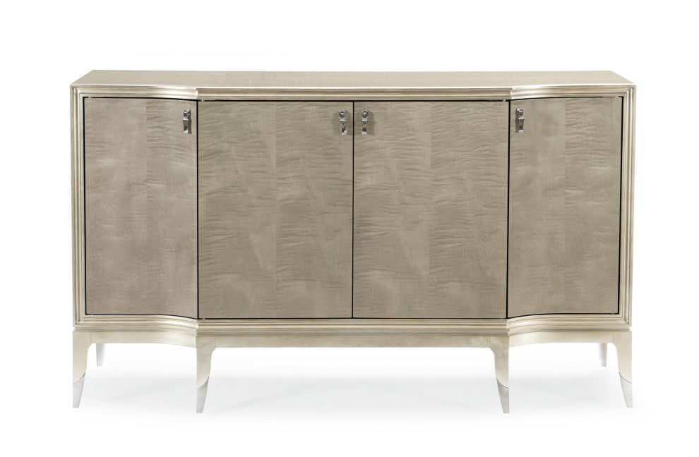 May I Serve You Silver Maple Sideboard