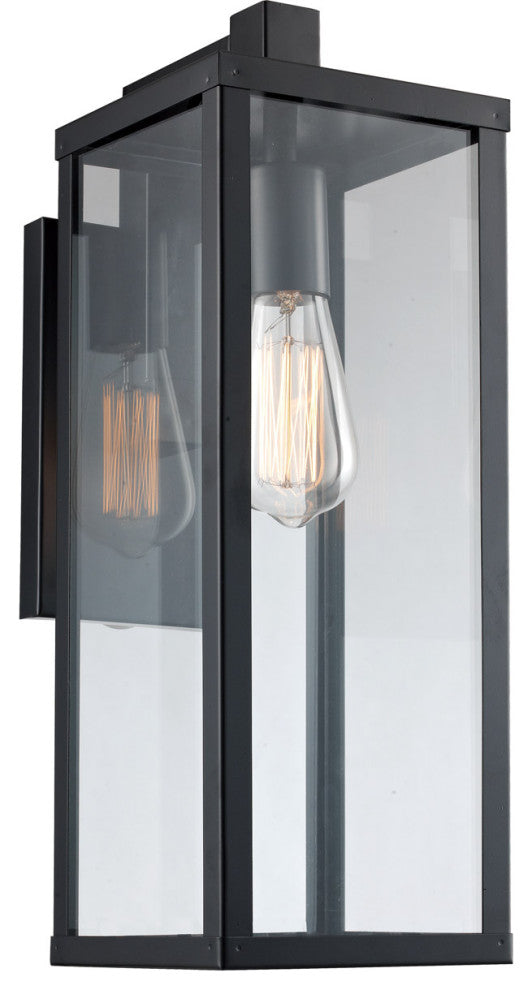 Trans Globe Lighting Oxford 1 Light 18 inch Black Outdoor Wall Lantern
