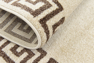 Unique Loom Beige Athens Modern 2' 0 x 6' 0 Runner Rug