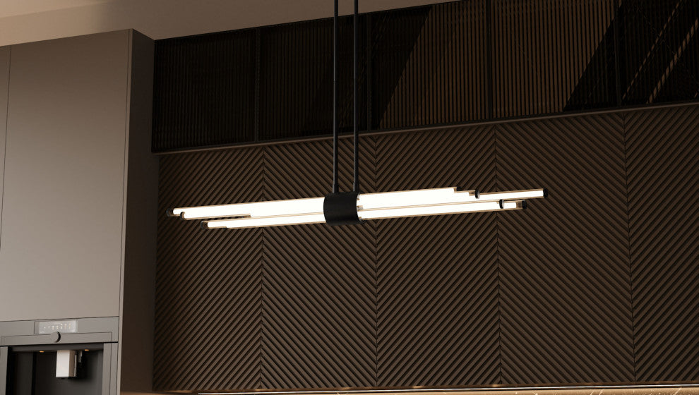 Quoizel PCTAL146 Talbott 46"W LED Linear Chandelier - Brushed Gold