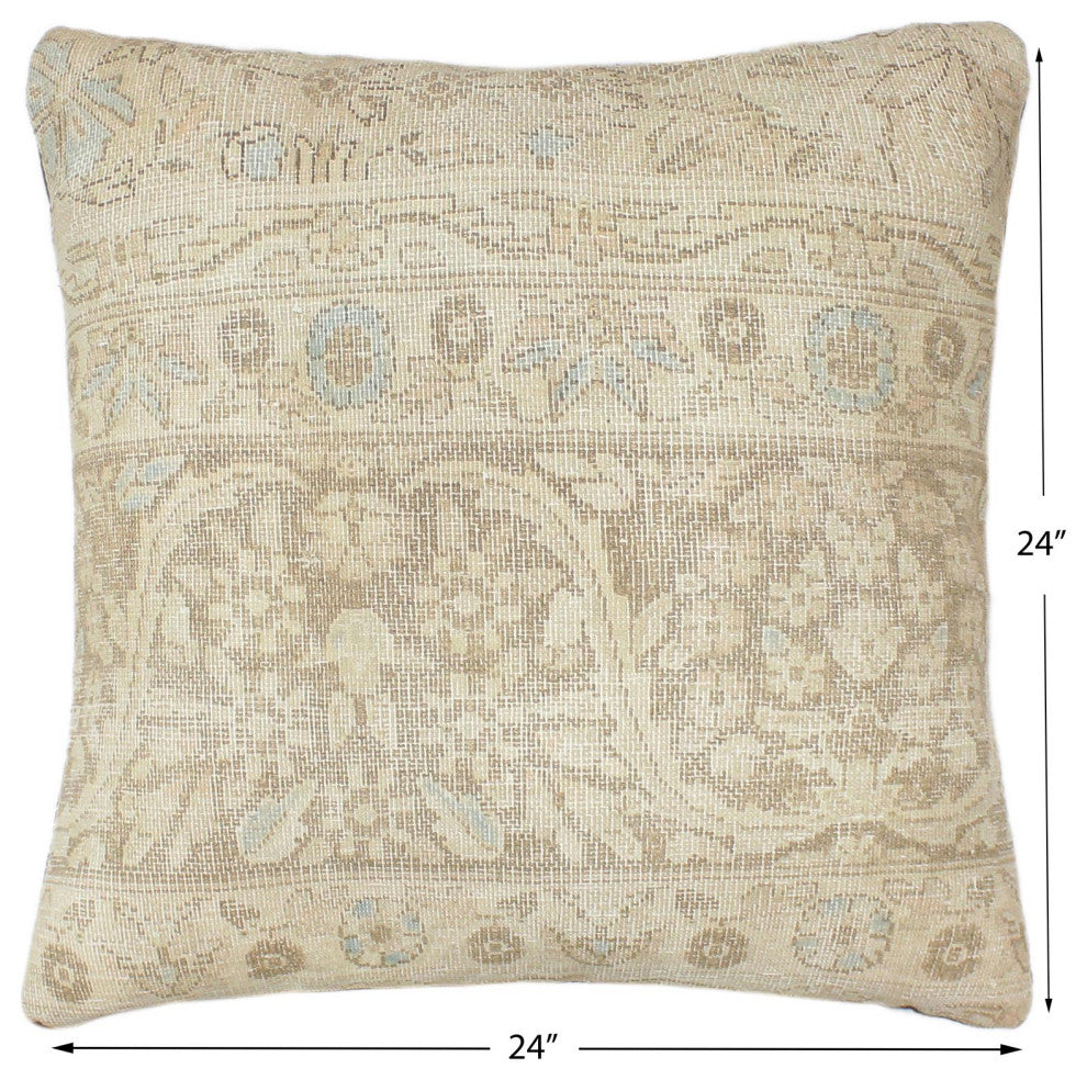Antique Marsden Vintage Distressed Handmade Rug Pillow