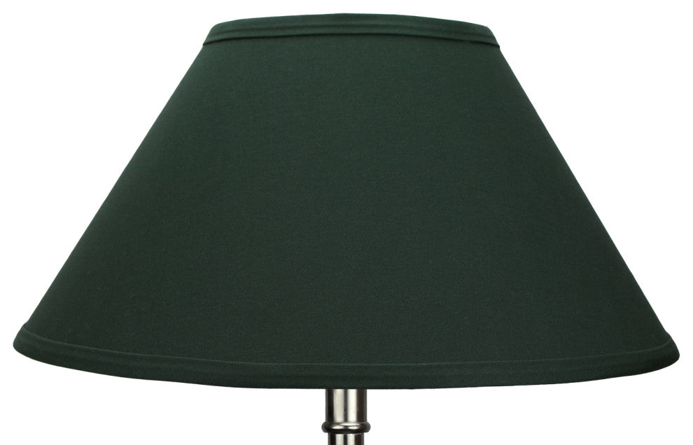 Fenchel Shades, 6"x14"x8" Spider Attachment Empire Lamp Shade, Linen Hunter Gree