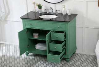 Home Living 42" Single Bathroom Vanity, Vintage Mint