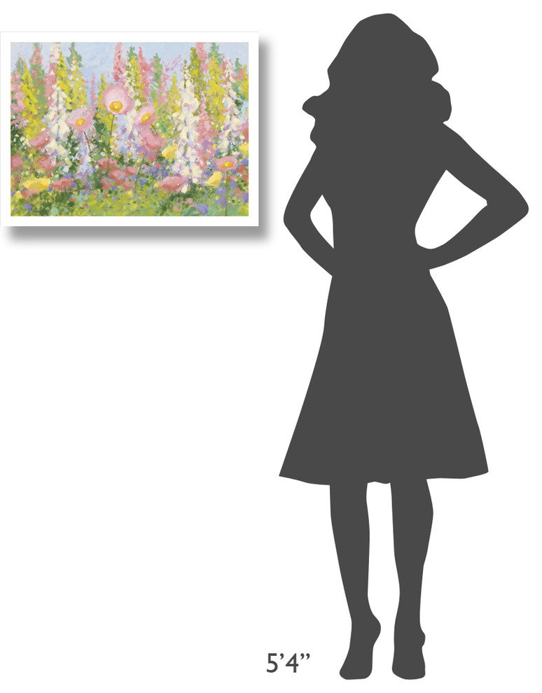 "Garden Pastels I Blue Sky" Digital Paper Print by Shirley Novak, 26"x20"