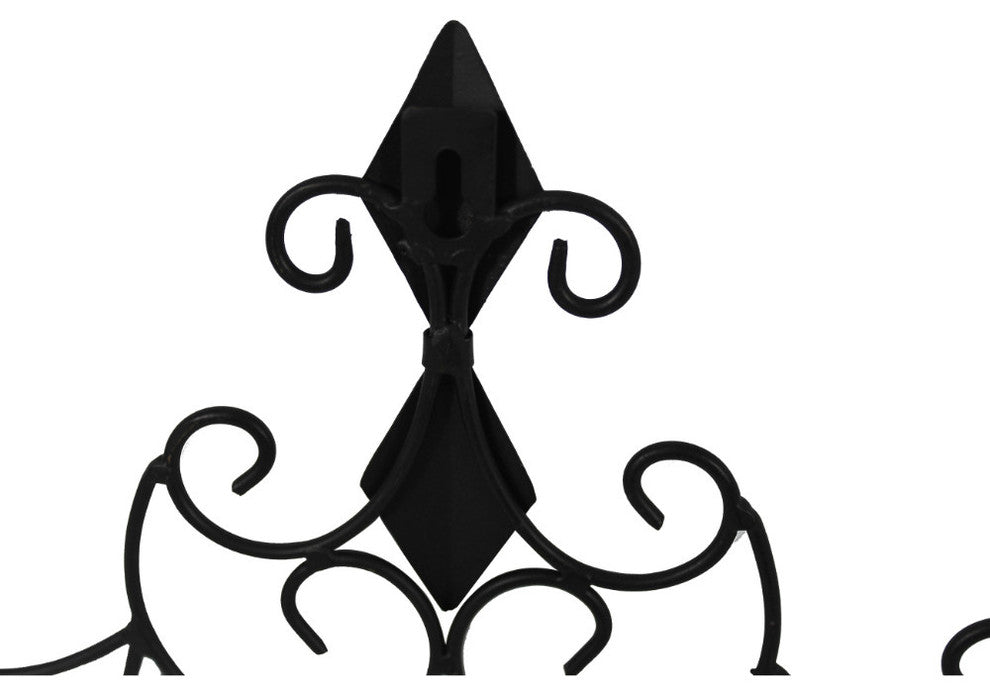 Benzara Live laugh Love Metal Wall Decor, Black