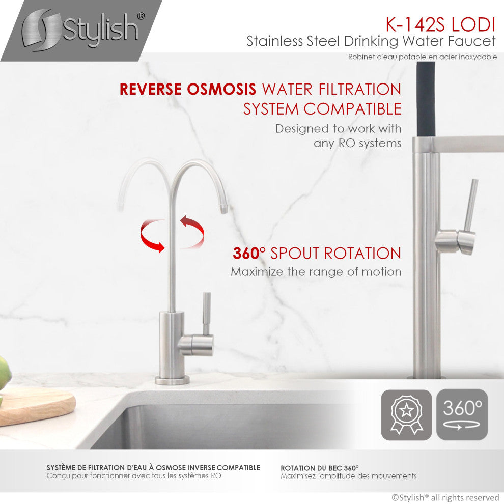 STYLISH Stainless Steel Drinking Water Faucet