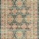 5' X 7' Charcoal Southwestern Hand Woven Distressed Area Rug