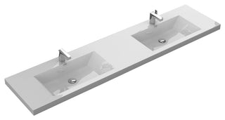 Alma Integrated White SinkS, 83.4 "