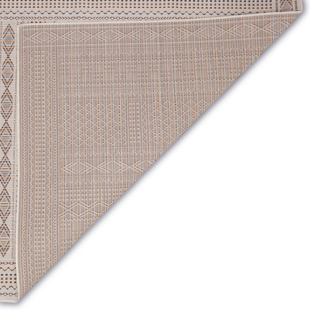 Avena Panel Stripe Indoor/Outdoor Rug Ivory 1'11"x7'6"