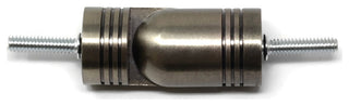 Hinged Elbow Connector for Corner Rod, Antique Brass, 1 1/8"