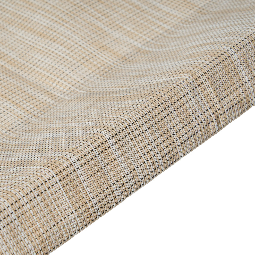 GDF Studio Rosalie Outdoor Patio Chaise Lounge Sunbed And Canopy