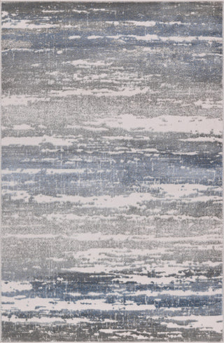 High-Low Ellis Gray/Blue Rug, Gray, 6'5"x9'5"