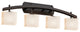Fusion Archway 4-Light Bath Bar, Rectangle, Dark Bronze, Opal Shade