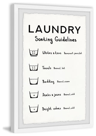 "Sorting Laundry" Framed Painting Print, 12x18