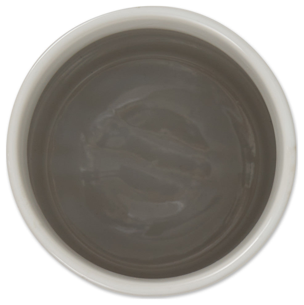 DII White Marble Ceramic Utensil Holder