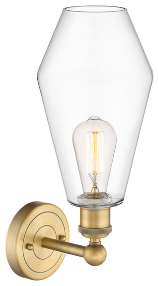 Edison Cindyrella 1-Light 7" Sconce, Brushed Brass, Clear Shade