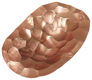 Pounded Metal Tray, Copper