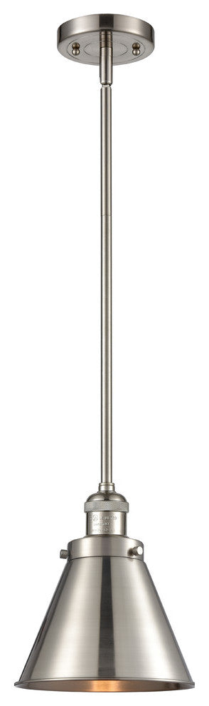 Appalachian 1-Light Mini Pendant, Brushed Satin Nickel, Brushed Satin Nickel