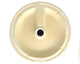 Sutherland White Ceramic Round Vessel Bathroom Sink with Overflow, popup drain