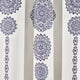 Stripe Medallion Room Darkening Window Panel, Set of 2, Navy, 63"x52"