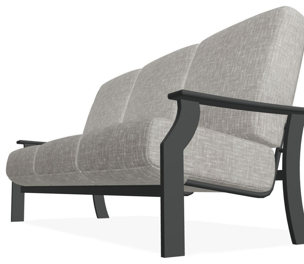 St. Catherine Deep Seat 3-Seat Outdoor Sofa, Hither Pewter/Graphite
