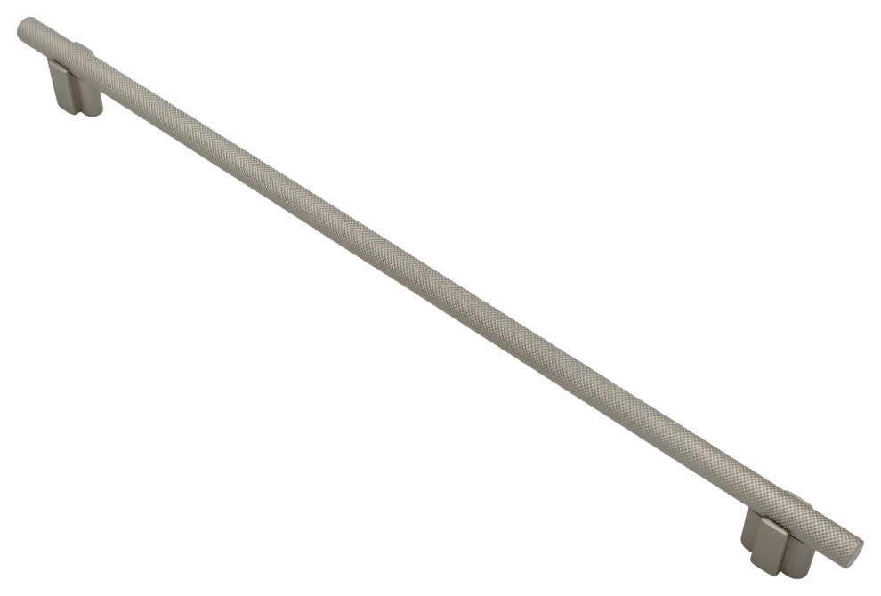 Knurled Bar Pull, Matte Nickel, 320mm