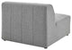 Bartlett Upholstered Fabric 8-Piece Sectional Sofa, Light Gray