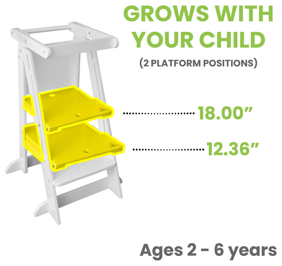 Little Partners Learn ''N Fold Learning Tower, Soft White