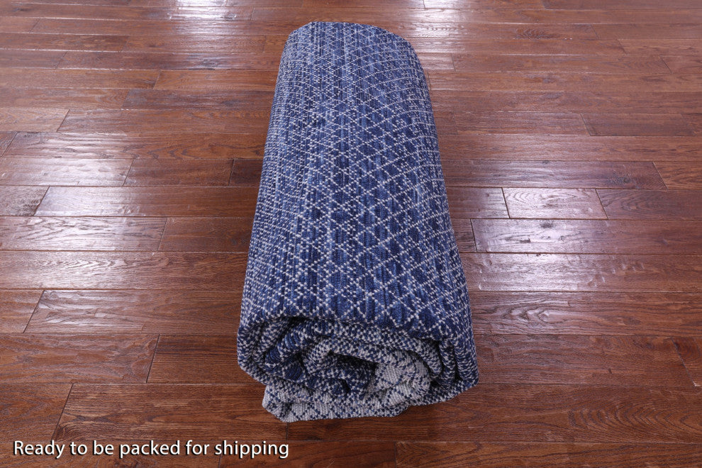 10' 1" X 14' 1" Savannah Grass Handmade Wool Rug - Q13186