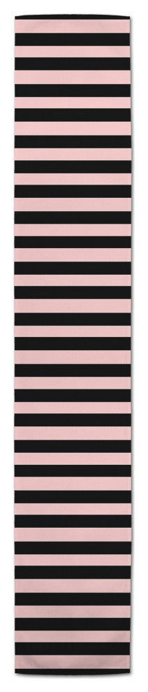 Blush And  Black 16x72 Table Runner
