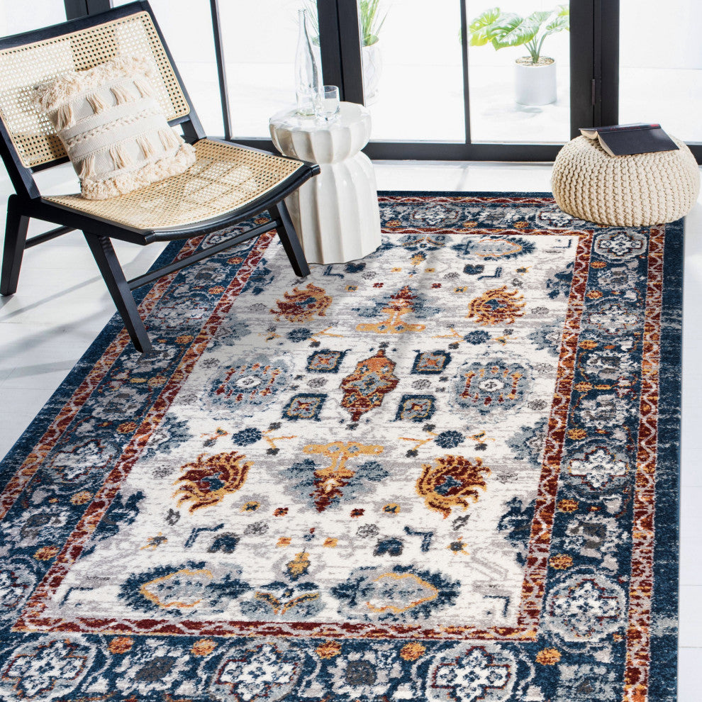 Alexandria Xyryl Power-Loomed Polypropylene Area Rug, Blue, 8'9"x11'9"