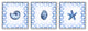 Nautilus Spiral Shell Starfish Blue Aquatics Circle Pattern,12 x 12