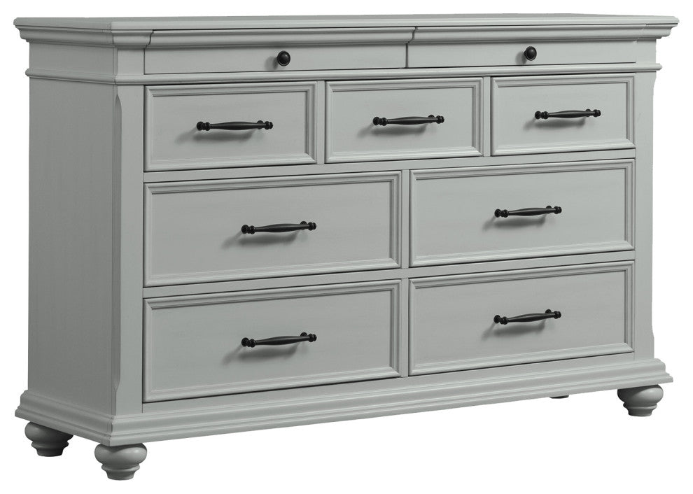 Picket House Brooks 9 Drawer Dresser, Gray