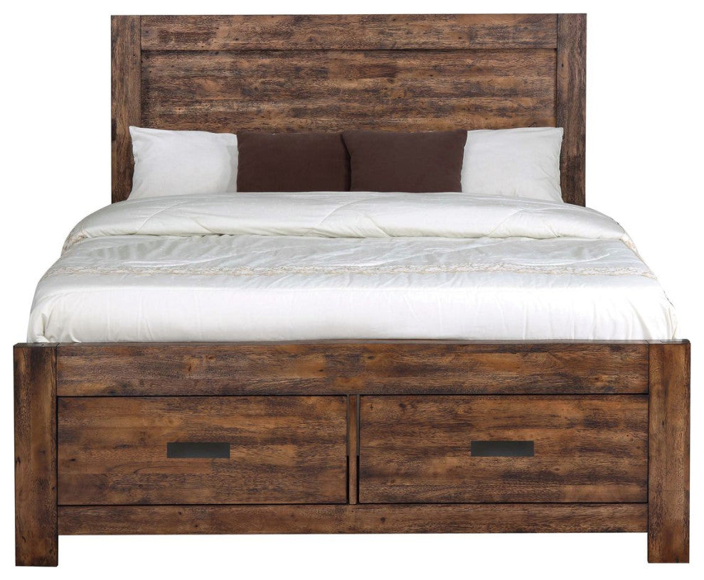 Picket House Furnishings Wren Full Platform Storage Bed, Chestnut