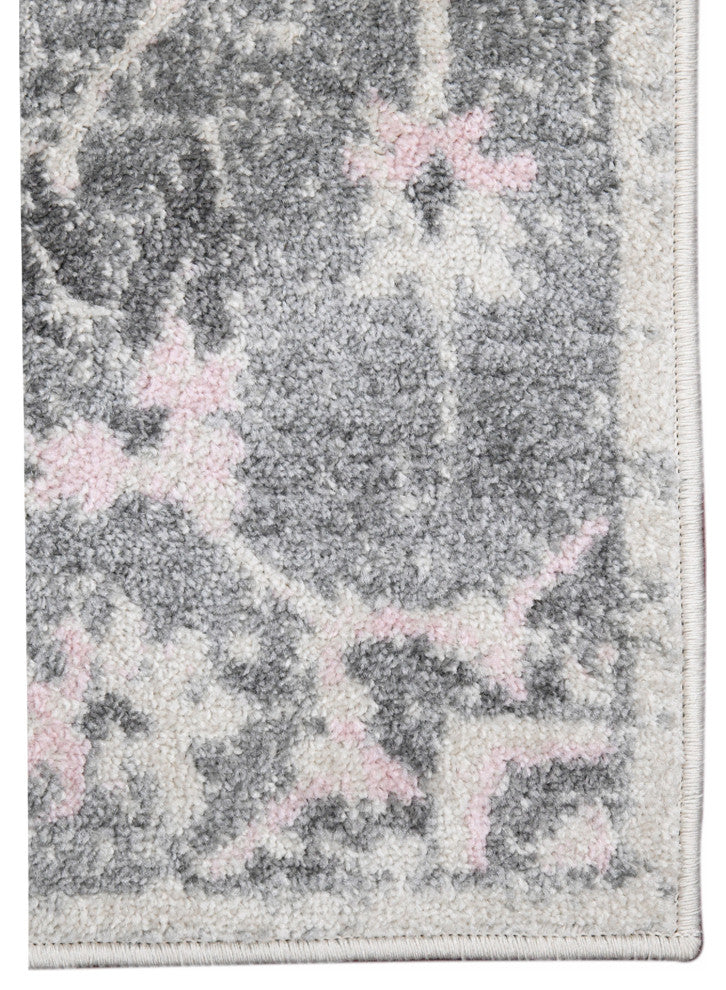 Montana Herris Area Rug, Gray, 7'10" x 10'10", Medallion