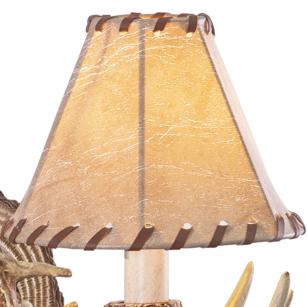 Lodge 1-Light Antler Wall Light Noachian Stone