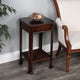 Moyer Wood Side Table With Storage, Dark Brown