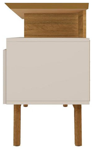 Yonkers 62.99 TV Stand in Off White and Cinnamon