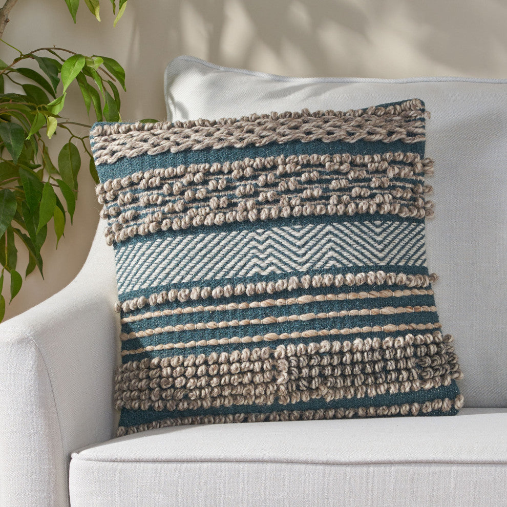 Anton Hand-Loomed Boho Pillow Cover, Single