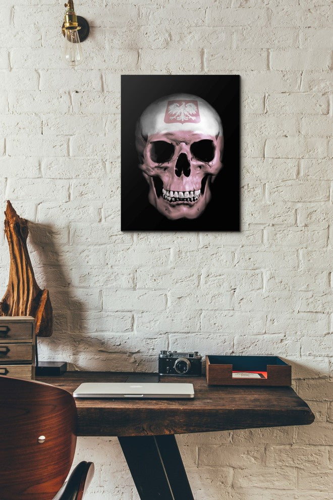 Cortesi Home "Polish Skull" by Nicklas Gustafsson, Giclee Canvas Art, 12"x16"