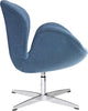 Modern Classics Swan Chair Fabric, Dark Gray