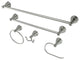 Kingston Brass 5-Piece Bathroom Accessory Set, Brushed Nickel