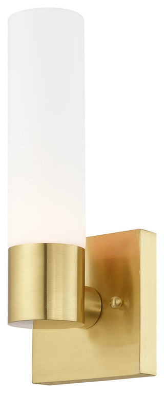 Livex Lighting 1-Light ADA Wall Sconce, Satin Brass