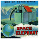 "Space Elephant" Digital Paper Print by Retrobot, 24"x24"