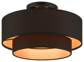 Sentosa 3-Light Black Large Semi-Flush